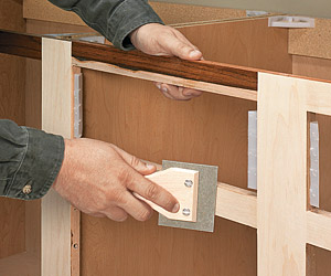 Smooth the veneer